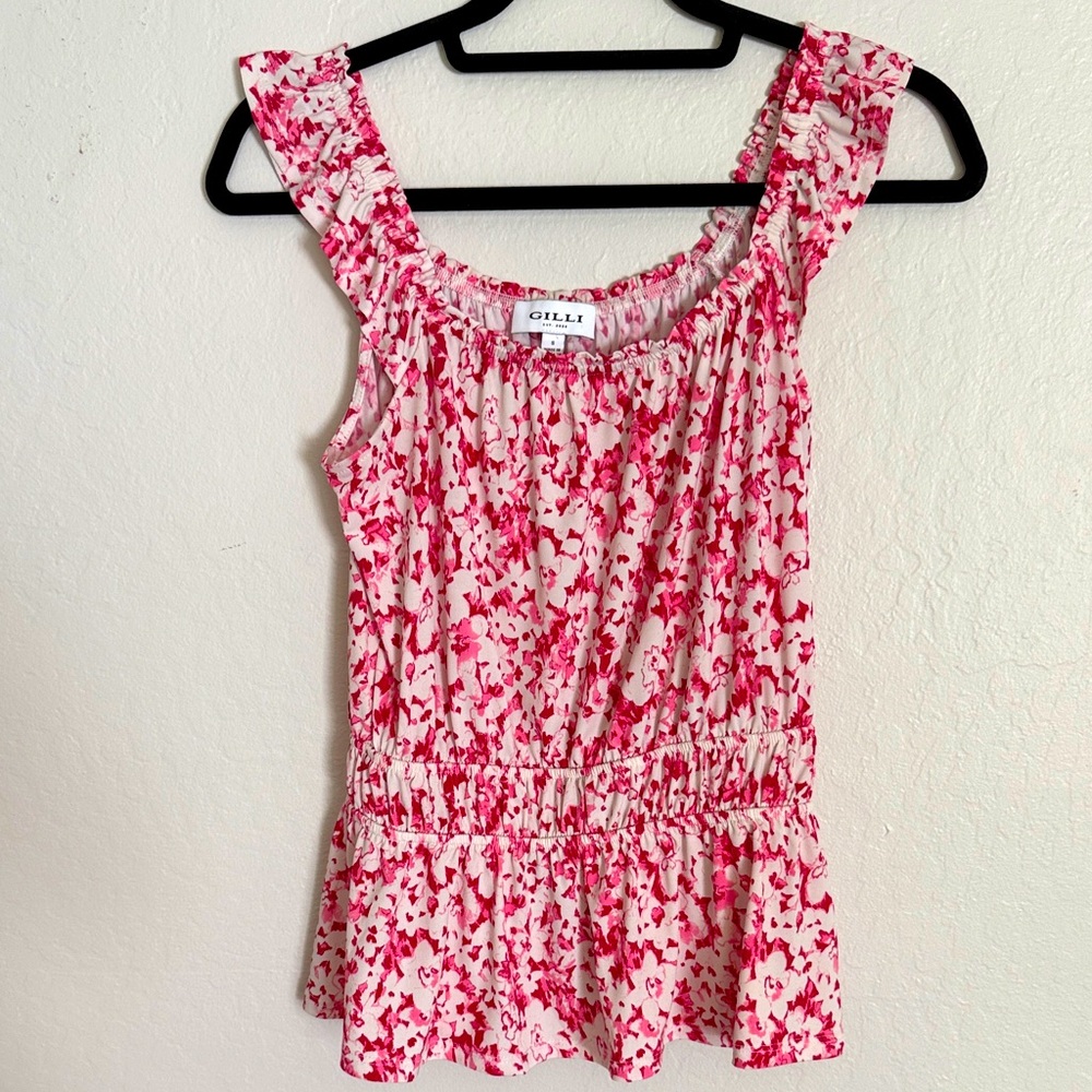 Floral summer top (S)